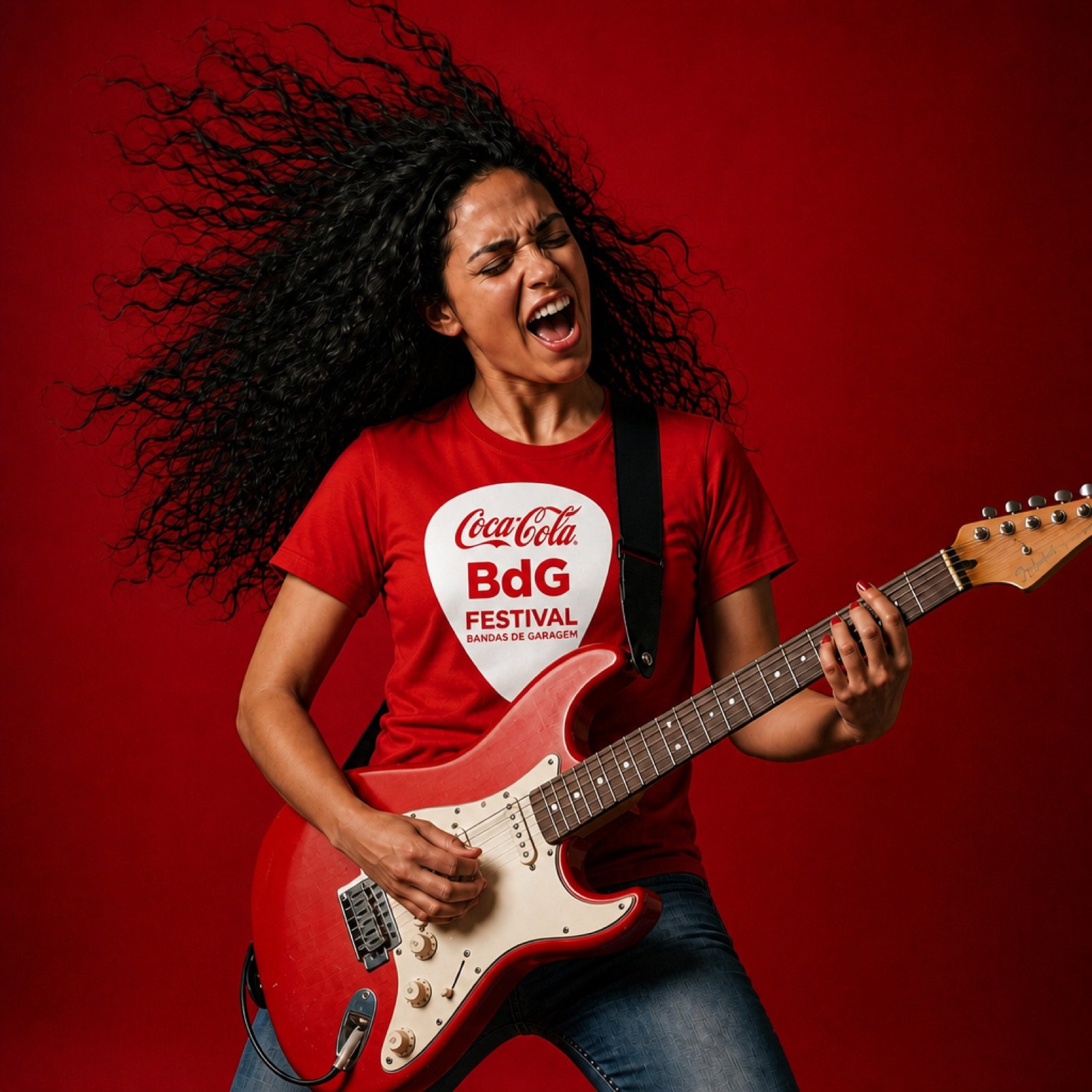Mulher com guitarra
